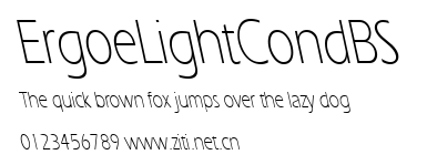 ErgoeLightCondBS.ttf字體轉換器圖片