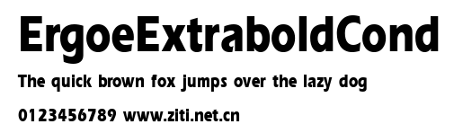 ErgoeExtraboldCond.ttf字體轉換器圖片