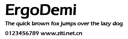 ErgoDemi.ttf字體轉換器圖片