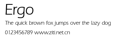 Ergo.ttf字體轉換器圖片