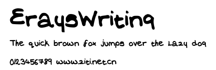 EraysWriting.ttf字體轉換器圖片
