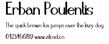 Erban Poulentis.ttf字體轉換器圖片