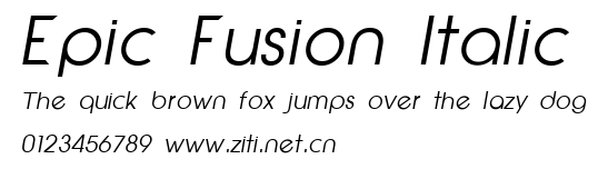Epic Fusion Italic.ttf