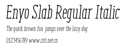 Enyo Slab Regular Italic.otf