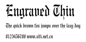 Engraved Thin.ttf