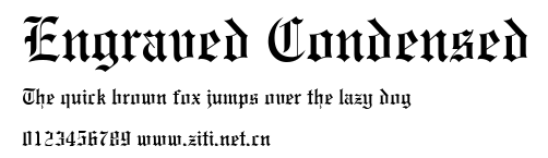 Engraved Condensed.ttf