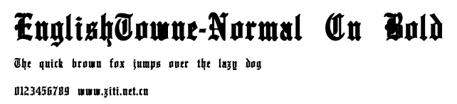 EnglishTowne-Normal Cn Bold.ttf