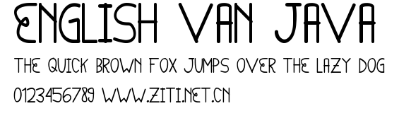 English van Java.ttf
