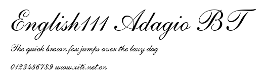 English111 Adagio BT.ttf