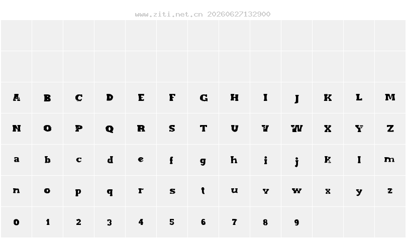 字符映射圖