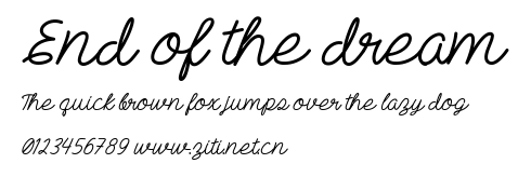 End of the dream.ttf