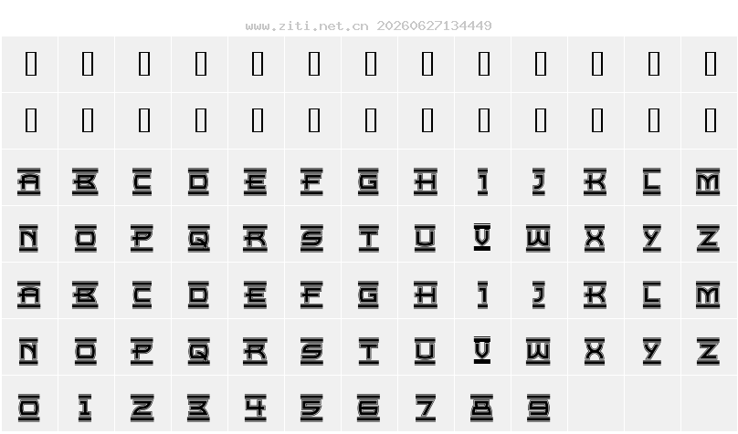 字符映射圖