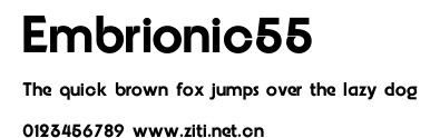 Embrionic55.otf字體轉換器圖片