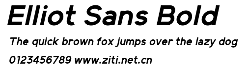 Elliot Sans Bold.ttf字體轉換器圖片