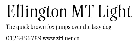 Ellington MT Light.ttf字體轉換器圖片