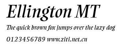 Ellington MT.ttf字體轉換器圖片