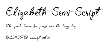 Elizabeth Semi-Script.ttf字體轉換器圖片