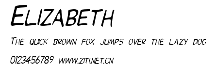 Elizabeth.ttf字體轉換器圖片