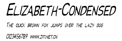Elizabeth-Condensed.ttf字體轉換器圖片