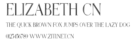 Elizabeth Cn.ttf字體轉換器圖片
