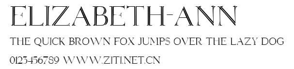 Elizabeth-ANN.ttf字體轉換器圖片
