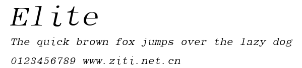 Elite.ttf字體轉換器圖片