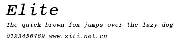 Elite.ttf字體轉換器圖片