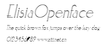 ElisiaOpenface.ttf字體轉換器圖片