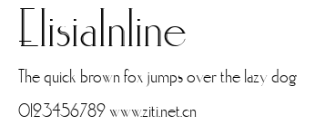 ElisiaInline.ttf字體轉換器圖片