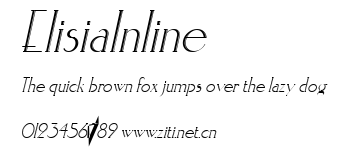 ElisiaInline.ttf字體轉換器圖片