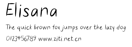 Elisana.ttf字體轉換器圖片