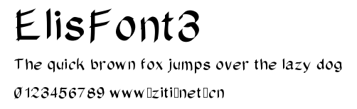 ElisFont3.ttf字體轉換器圖片