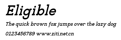 Eligible.ttf字體轉換器圖片