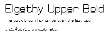 Elgethy Upper Bold.ttf字體轉換器圖片