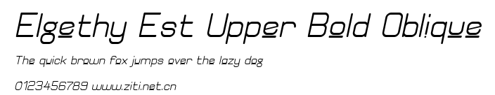 Elgethy Est Upper Bold Oblique.ttf