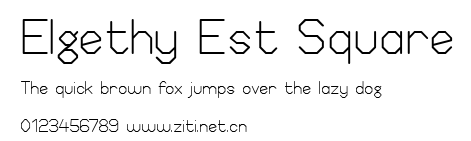 Elgethy Est Square.ttf字體轉換器圖片