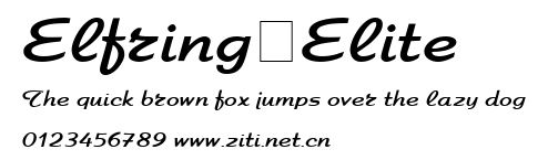 Elfring-Elite.ttf字體轉換器圖片