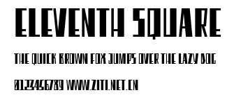 Eleventh Square.ttf字體轉換器圖片