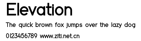 Elevation.ttf字體轉換器圖片
