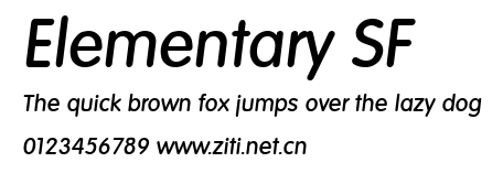Elementary SF.ttf字體轉換器圖片