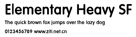 Elementary Heavy SF.ttf字體轉換器圖片
