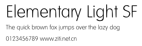Elementary Light SF.ttf