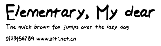 Elementary, My dear.ttf