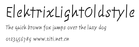 ElektrixLightOldstyle.ttf