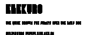 Elektro.ttf字體轉換器圖片