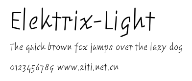 Elektrix-Light.ttf字體轉換器圖片
