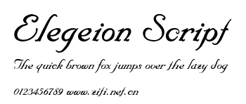 Elegeion Script.ttf字體轉換器圖片