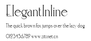 ElegantInline.ttf字體轉換器圖片