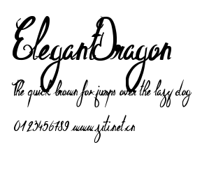ElegantDragon.ttf字體轉換器圖片