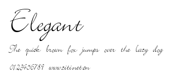 Elegant.ttf字體轉換器圖片